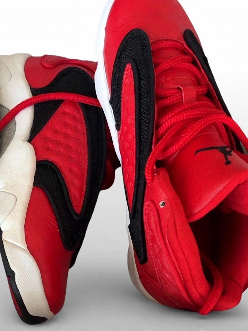 Jordan Red and Black Women's Sneakers